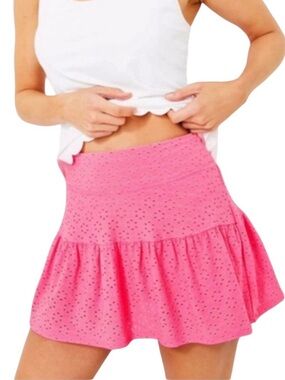 Lilly Pulitzer eyelet Gardenia skort size large
